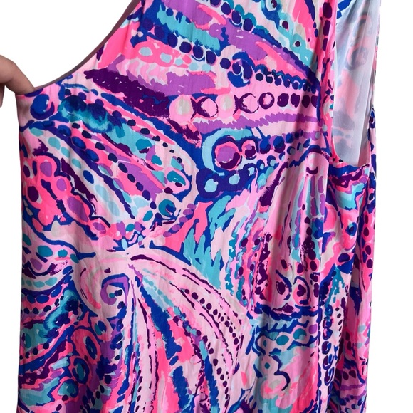 Lilly Pulitzer Achelle Top in Colony Coral Shell Out Size M - Picture 7 of 16